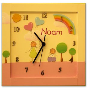 שעון לחדר ילדות - ילדות מאושרות