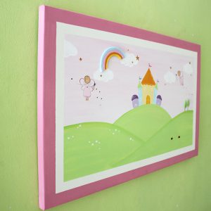 תמונה לחדר ילדות – פיות מקסימות מעל הארמון
