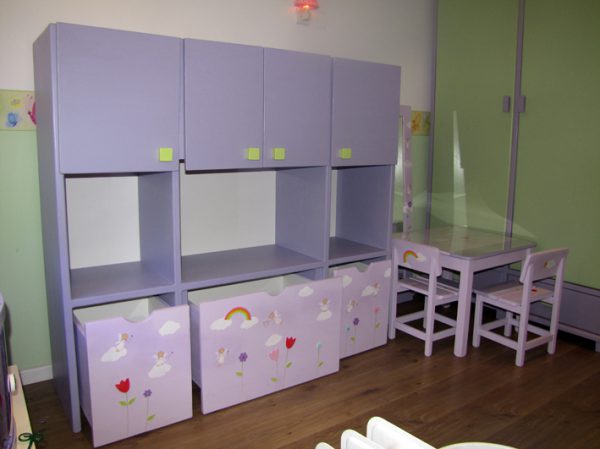 חדר ילדות - עיצוב סגול -פיות